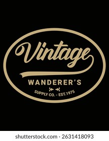 "Vintage T-Shirt Design – Retro Graphic with Distressed Typography for Classic Apparel and Merchandise"