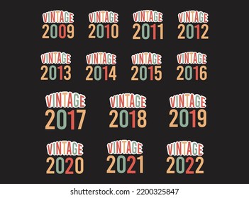 Vintage t-shirt design vector file