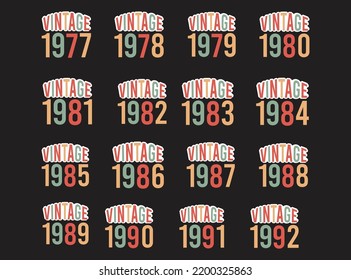 Vintage t-shirt design vector file
