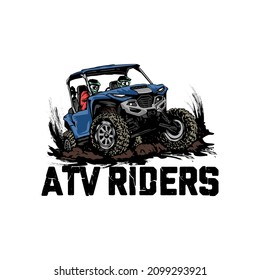 diseño de ilustración de camiseta vintage para atv resort