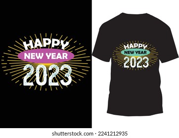 
vintage t-shirts design New year 2022 t-shirt design template vector and typography. Ready for t-shirt, mug, gift and other printing.