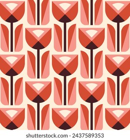 Vintage Tulip Designs in Fabric, Wallpaper and Textures