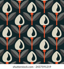Vintage Tulip Designs in Fabric, Wallpaper and Textures