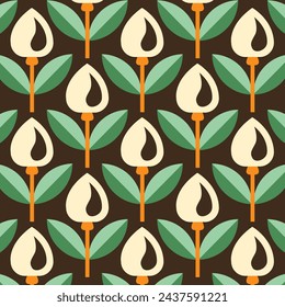 Vintage Tulip Designs in Fabric, Wallpaper and Textures