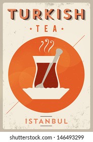 Vintage Turkish Tea Poster