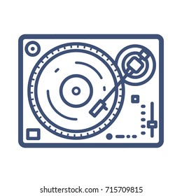 Vintage Turntable Icon