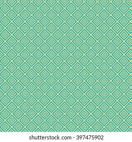Vintage turquiose seamless pattern. Vector illustration. Endless texture for wallpaper, fill, web page background, surface texture. Shabby geometric ornament.