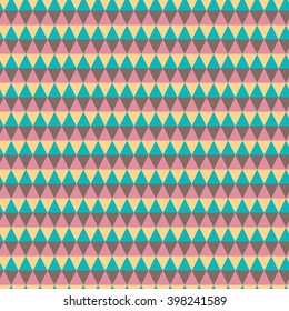 Vintage turquiose seamless pattern. Vector illustration. Endless texture for wallpaper, fill, web page background, surface texture. Shabby geometric ornament.