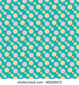 Vintage turquiose seamless pattern. Vector illustration. Endless texture for wallpaper, fill, web page background, surface. Shabby geometric ornament.