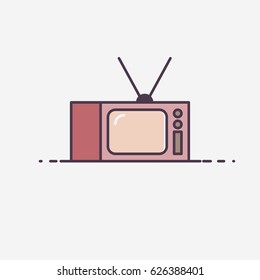 Vintage tv icon