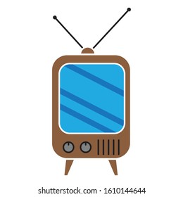 Vintage tv icon , tv vector , old tv