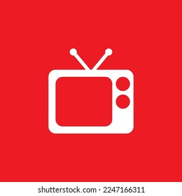 Iconos vintage de TV, plantillas de recursos gráficos, ilustraciones vectoriales.