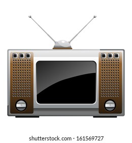 vintage TV. vector