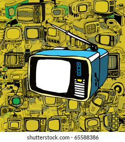 Vintage TV (vector)