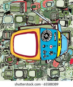 Vintage TV (vector)