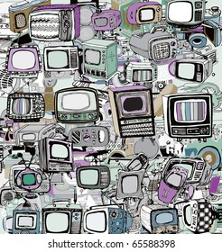 Vintage TV (vector)