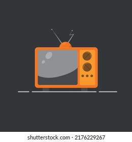 Vintage TV vector art work