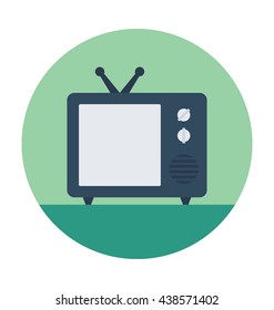 Vintage Tv Vector Icon