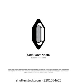 Vintage two pencil logo design for your brand or business