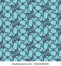 Vintage two-color lattice seamless pattern. Vector illustration for print, fabric, cover, packaging, interior decor, blog decoration and other your projects.
