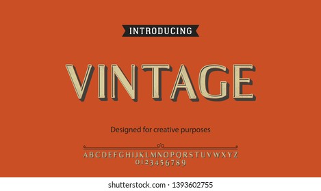 Vintage typeface.For labels and different type designs