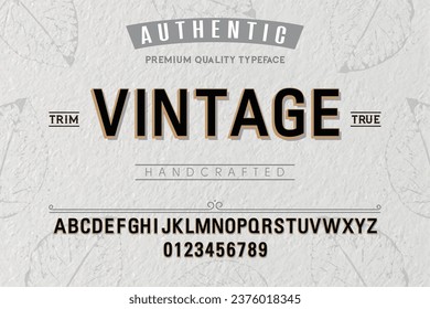 Vintage typeface. For labels and different type designs