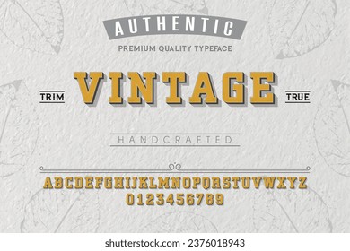 Vintage typeface. For labels and different type designs