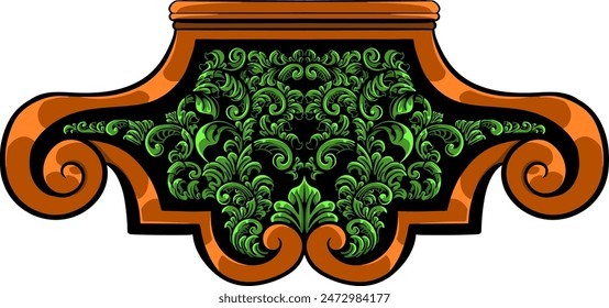 vintage typographic decorative ornament design element