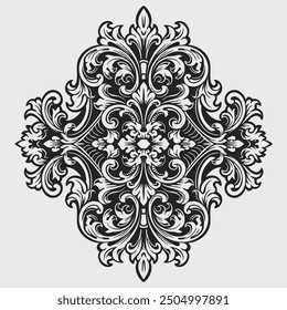 Vintage typographic decorative ornament design elements