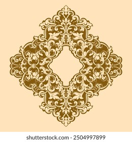 Vintage typographic decorative ornament design elements