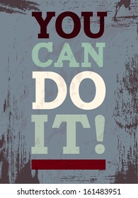 vintage typographic  grunge effect vector poster