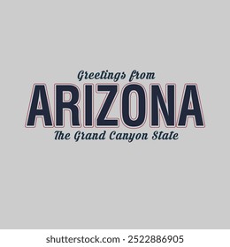 Vintage Typografie College Arizona Slogan Print Grafik für T-Shirt oder Sweatshirt - Vector