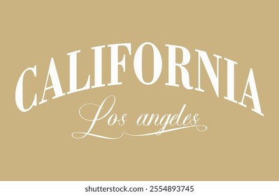 Vintage typography college varsity, CALIFORNIA slogan print, Vintage college style los angeles, Urban college typography street art.eps8