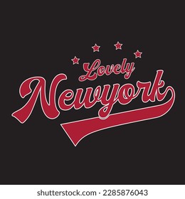 Vintage typography college varsity New york slogan print for graphic tee t shirt or sweatshirt 