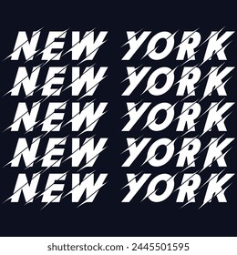 Vintage typography college varsity New York City state slogan print for graphic tee t shirt or sweatshirt - Vector