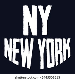 Antiguas typography college varsity Nuevo York City estado eslogan impresión para camiseta gráfica o sudadera - Vector