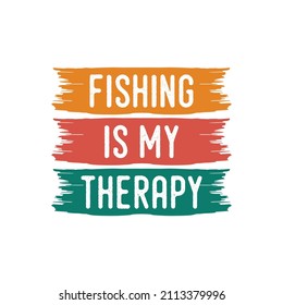 vintage typography retro fishing slogan t-shirt design illustration