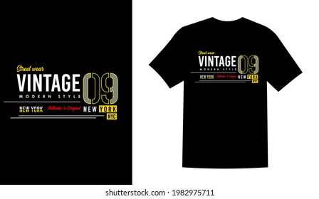 VINTAGE typography retro vintage printable t shirt design vector illustration