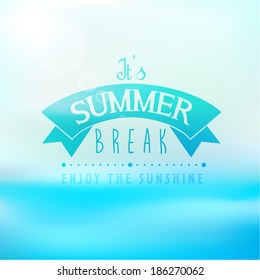 Vintage Typography Summer Holiday Quote Vector Design