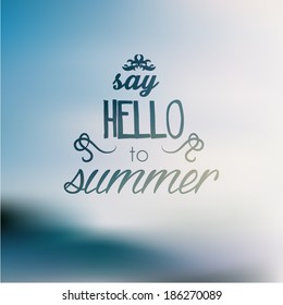 Vintage Typography Summer Holiday Quote Vector Design