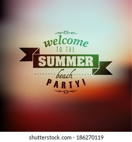 Vintage Typography Summer Holiday Quote Vector Design