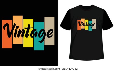 Vintage typography t shirt design