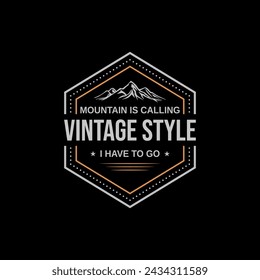 Vintage typography t shirt design. Adventure logo t shirt design for print 