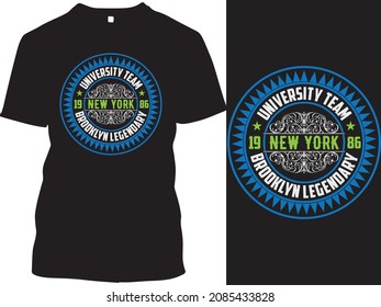 Vector de diseño de camisetas de tipografía de época
