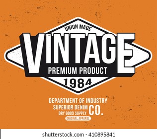 Vintage Typography, T-shirt Graphics. Old School Graphic For Fashion Or Printing. 