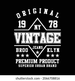 Vintage typography, t-shirt graphics. Vectors