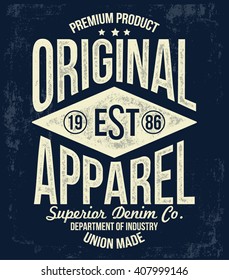 Vintage typography, t-shirt graphics. Vectors