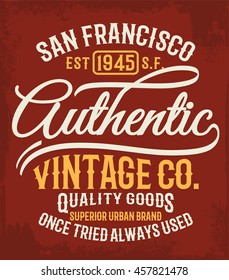 Vintage typography, t-shirt graphics. Vectors