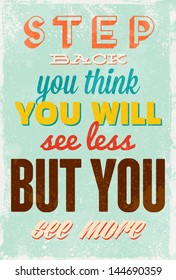 Vintage typography vector illustration with grunge effects. Can be used as a poster or postcard.