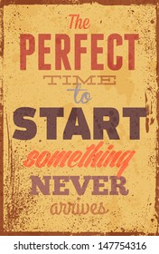 Vintage typography vector illustration with grunge effects. Can be used as a poster or postcard.